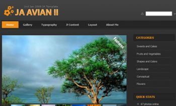 JA Avian - Joomla gallery showcase