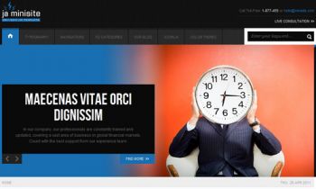 JA Minisite - Business Joomla Template